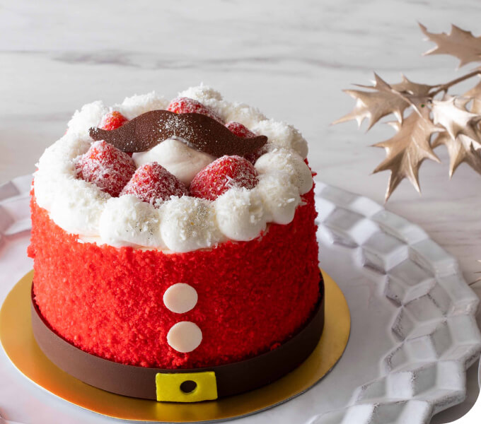 サンタクロースショートケーキ