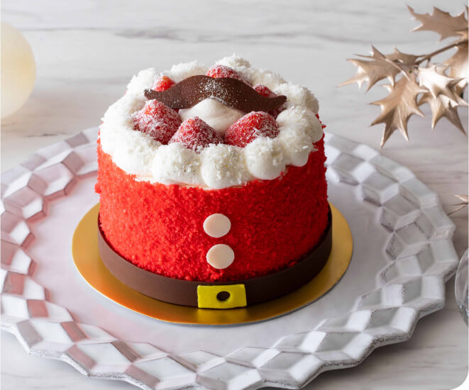 サンタクロースショートケーキ